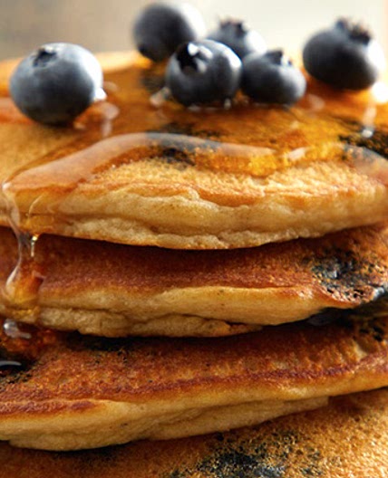 Browned-Butter Blueberry Pancakes