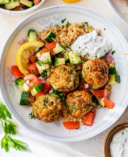 Mediterranean Meatball Bowl