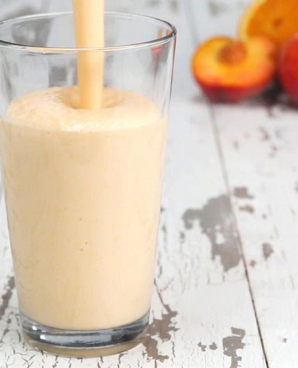 Peach & Orange Cream Protein Smoothie Recipe by Tasty