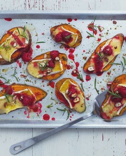 Bruschette di patate dolci