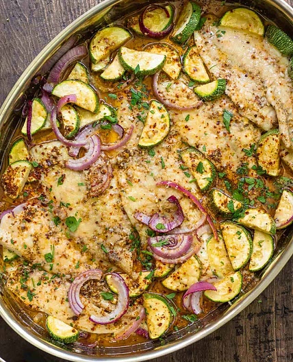 Easy Garlic Parmesan Baked Flounder Recipe (20 mins)