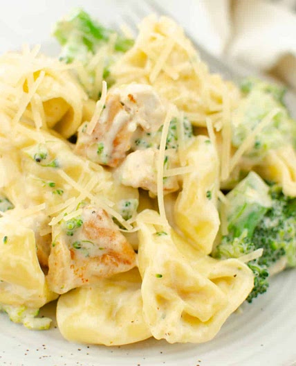 Cheesy Chicken Broccoli Tortellini