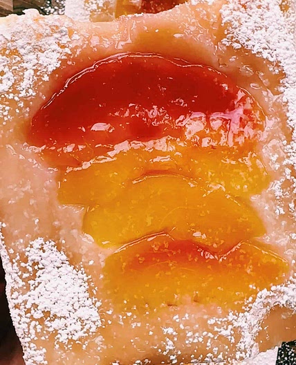 Caramelized Honey Peach Turnover Pastry