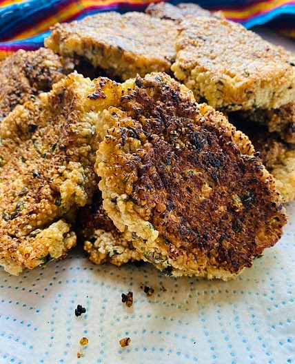 Savory Mexican Amaranth Fritters