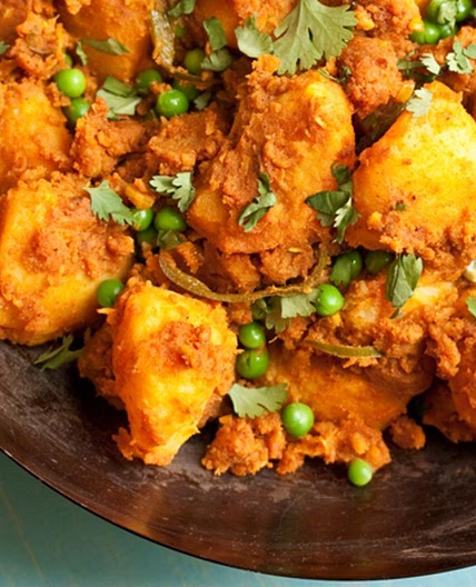 Potato and pea curry