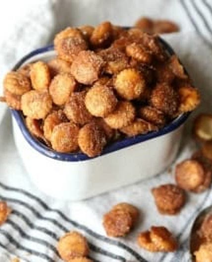 Salty Churro Toffee Snack Mix