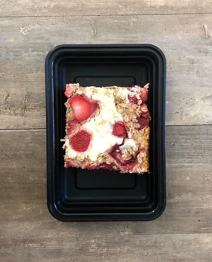 Strawberries and Cream Baked Oatmeal