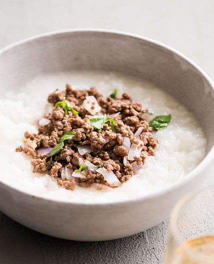 Garlic Beef and Onion Congee