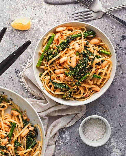 Broccoli Rabe Cannellini Beans Pasta