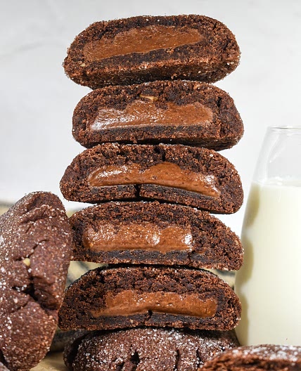 Magic Middle Cookies with Chocolate and Peanut Butter
