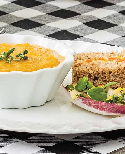 Roasted Carrot Tea Sandwiches