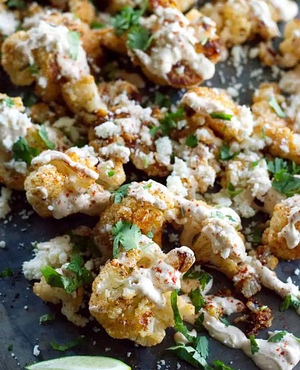 Mexican Street Style Grilled Cauliflower