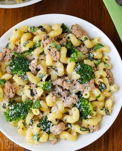Easy Ground Turkey Broccoli Pasta Dinner