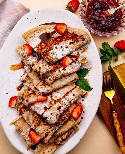 Vegan French Crepes (Gluten-Free)