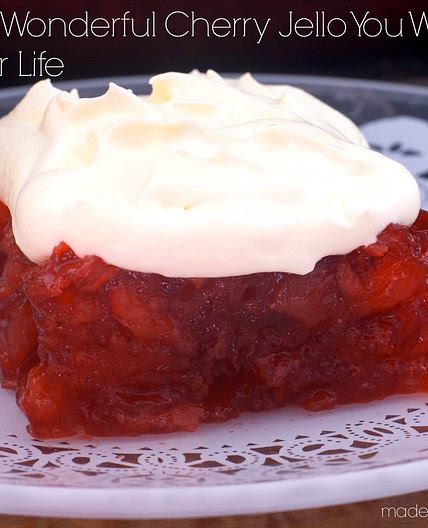 The Most Wonderful Cherry Jello You Will Ever Eat in Your Life