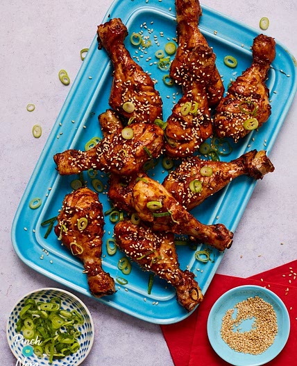 Sticky Sesame Chicken Drumsticks | Slimming & Weight Watchers Friendly