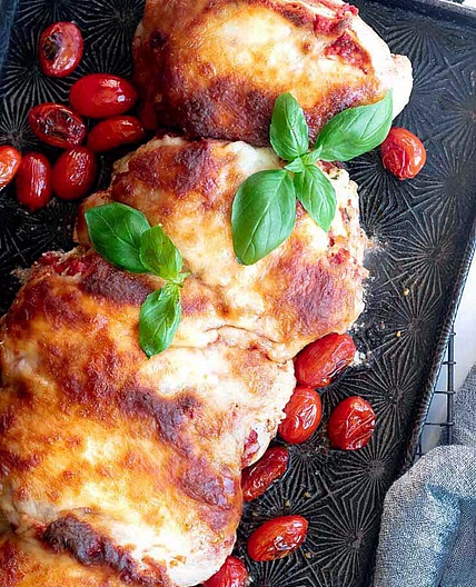 Lasagna Stuffed Chicken