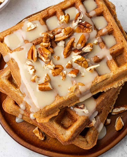 Carrot Cake Waffles