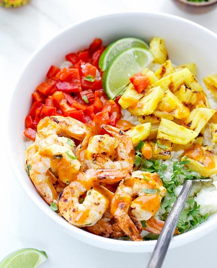 Caribbean Spicy Shrimp And Cauliflower Rice