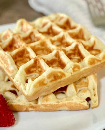 Perfectly Crispy & Chewy Mochi Waffles