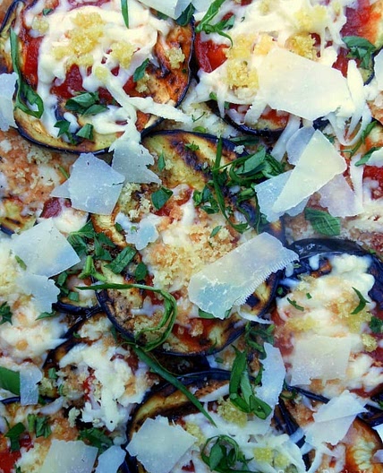 Grilled Eggplant Parmesan