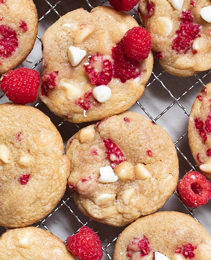 Raspberry White Chocolate Cookies - Subway Inspired Recipe