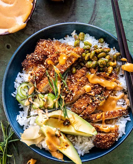 Crispy Chicken Katsu Bowls