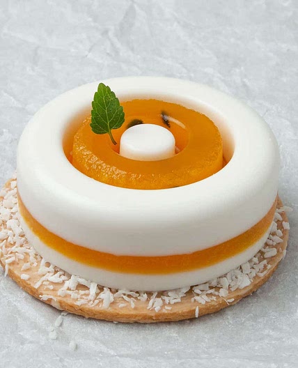 Coconut Panna cotta with Passion fruit