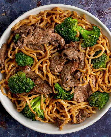 Stir-Fried Lo Mein With Beef and Broccoli Recipe