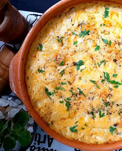 Receita de Repolho cremoso gratinado com creme de milho