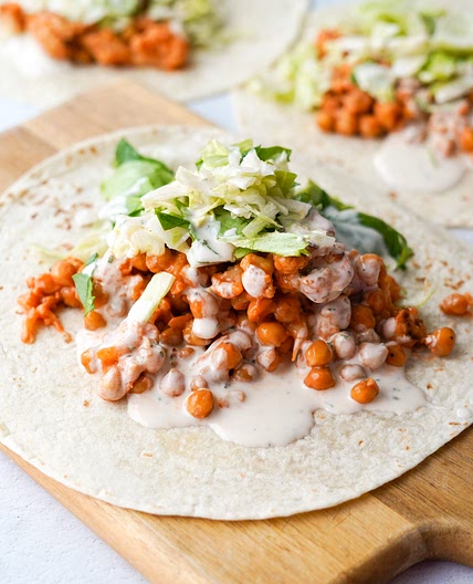 Buffalo Cauliflower Wrap