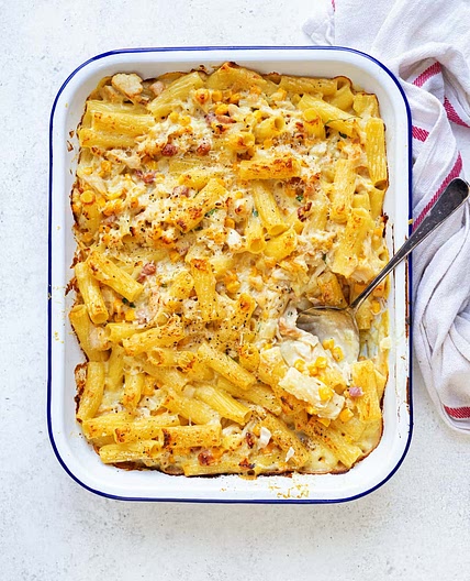 Chicken And Bacon Pasta Bake