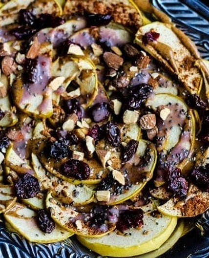 Air Fryer Apple Chips and Coconut Cranberry Nachos