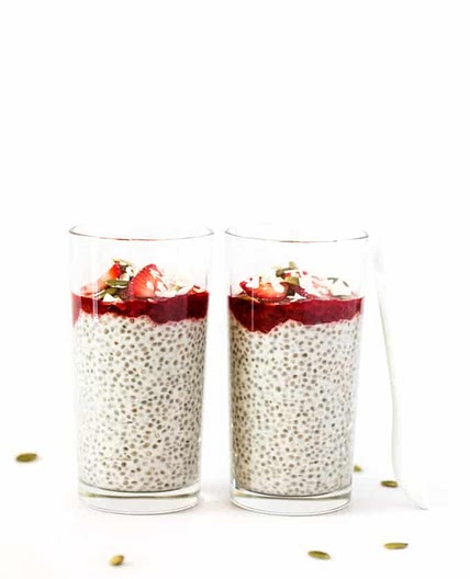 Coconut Yogurt Chia Seed Pudding Parfaits