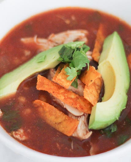 Easy Slow Cooker Chicken Tortilla Soup