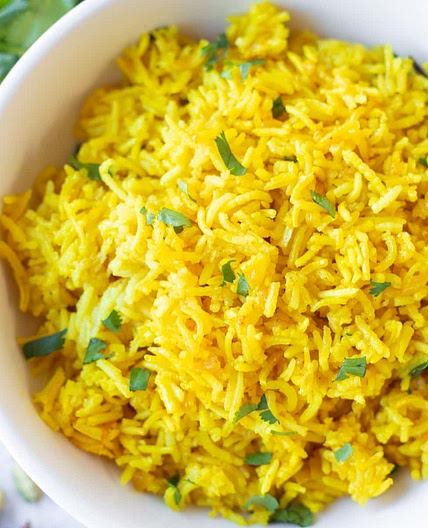 Indian Turmeric Yellow Rice
