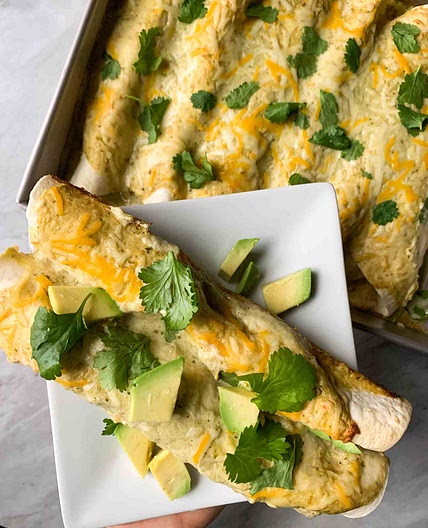 Healthy Chicken Enchiladas