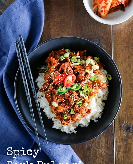 Spicy Pork Bulgogi Rice Bowl
