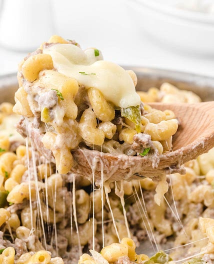 Philly Cheesesteak Pasta