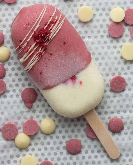 Raspberry Ruby Ice cream bar