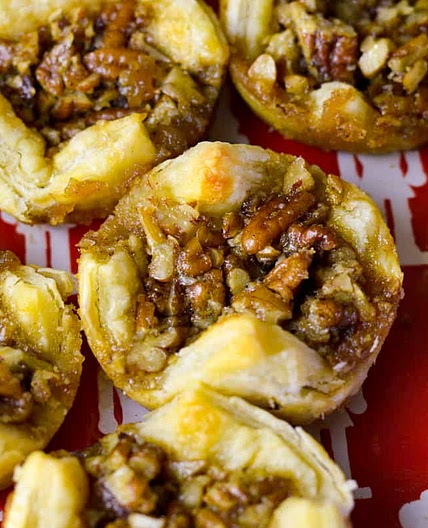 Maple-Bourbon Pecan Pie Puffs (no Corn Syrup)
