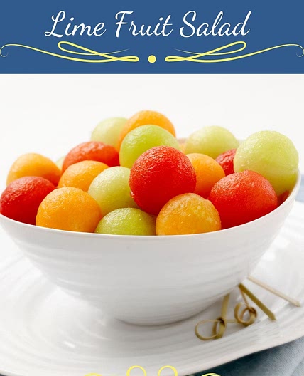 Melon Ball Lemon Lime Fruit Salad