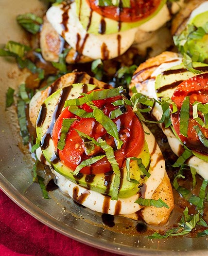 Caprese Chicken (with Avocado)