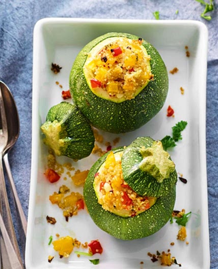 Gefüllte Zucchini aus dem Ofen
