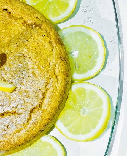 Torta integrale al limone - torta per diabetici con stevia
