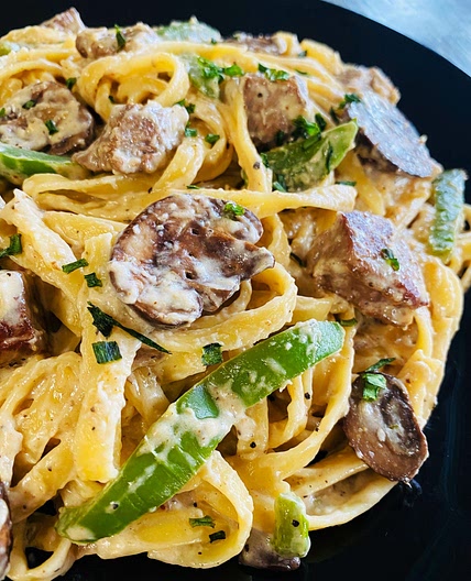 Philly Cheesesteak Pasta
