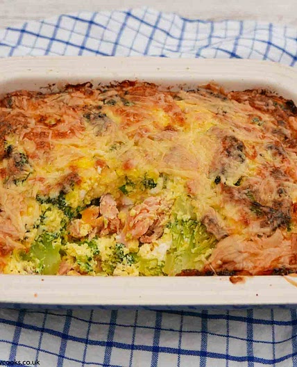 Salmon Broccoli Bake