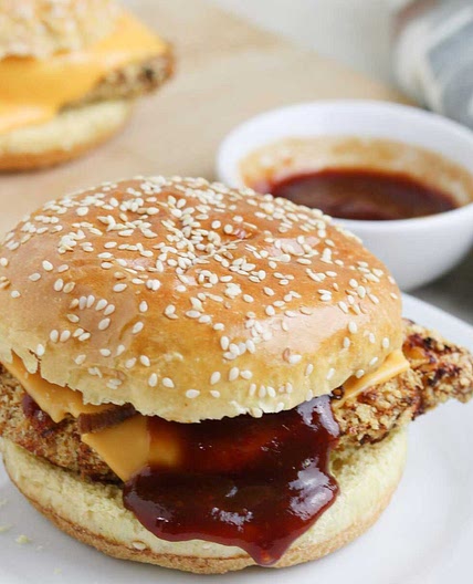 Crispy Air Fryer Chicken Katsu Sandwich
