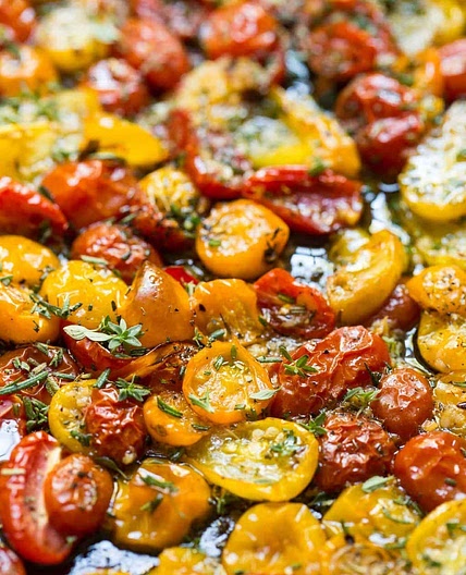 Garlic Herb Roasted Tomatoes