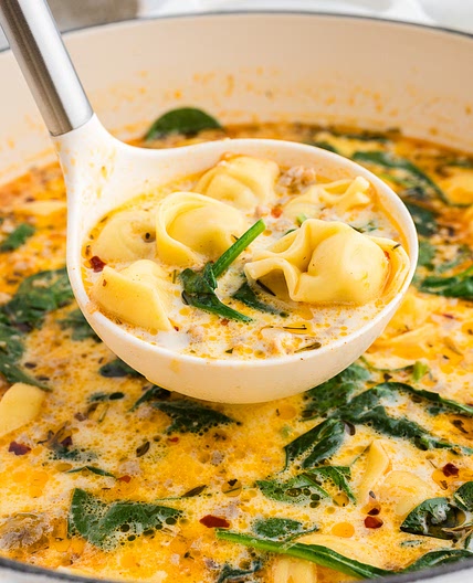 Sausage Tortellini Soup
